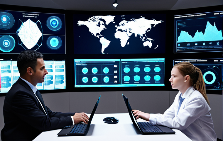 **Prompt 1:** A dynamic, high-tech command center where a diverse, agile team of leaders and strategists interact with holographic projections and transparent screens displaying real-time AI-powered market analysis, global trends, and complex data visualizations. The atmosphere is proactive and forward-thinking, emphasizing rapid adaptation and data-driven decision-making in a constantly changing world. Modern, clean design, vibrant digital displays, collaborative energy.